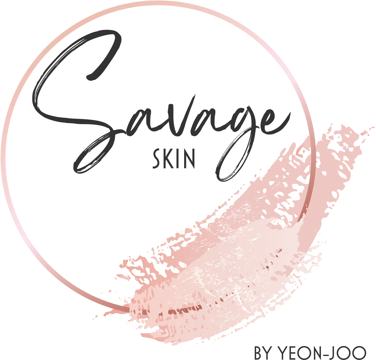 Savage Skin Logo Circle Pink White